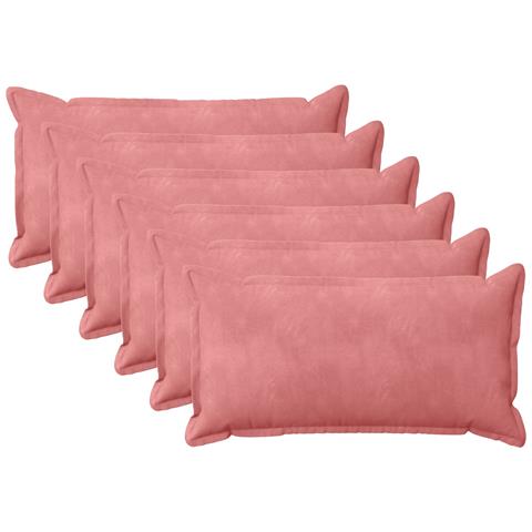 Cuscino con cuscino HOUTEN 6 pz Rosa Velluto - Foto 1