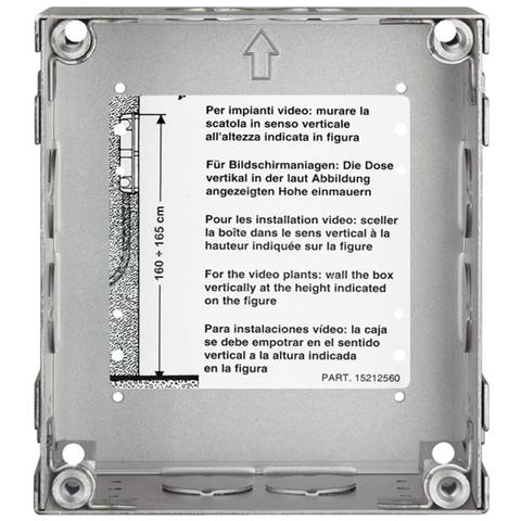 Scatola Da Incasso Antistrappo In Acciaio 1 Modulo Sfera Robur - Foto 1
