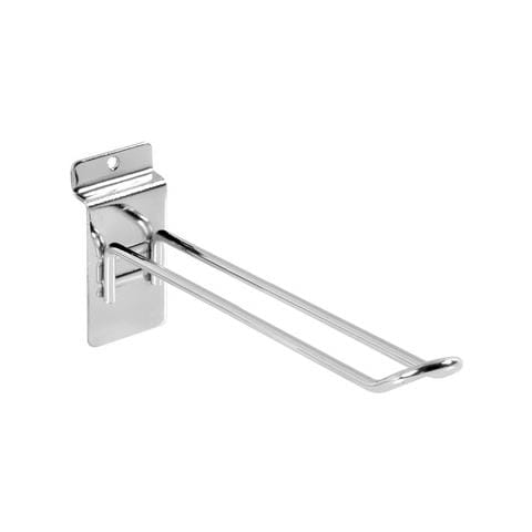 Gancio Cromato Doppio Cm 15 Per Scaffali Doghe - Foto 1