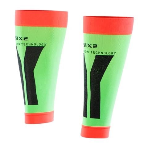 C0calfmazfi Six2 Calf Fascia Polpaccio Compressiva Green / red M - Foto 1