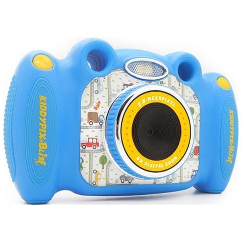 Fotocamera Digitale Compatta per Bambini KiddyPix Blizz 2 Mpx Colore Blu con Borsa Hard Shell Case - Foto 2
