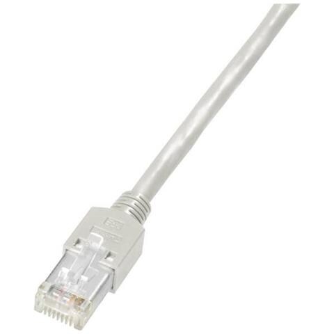Cavo Di Collegamento Rete Rj45 Cat 5e S / utp 3 M Grigio Ritardante Di Fiamma, Con Protezione - Foto 1