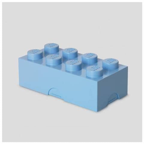 Contenitore Portavivande o Astuccio Lego a 8 Bottoncini Azzurro - Foto 2