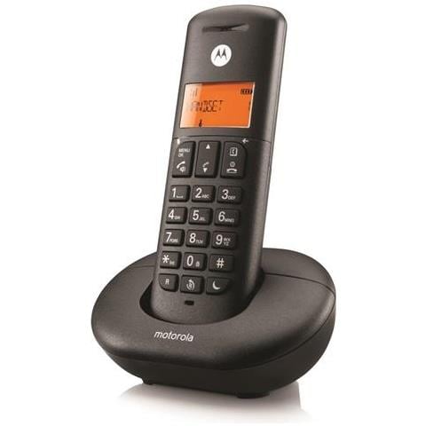 E201 Telefono DECT Identificatore di chiamata Nero - Foto 2