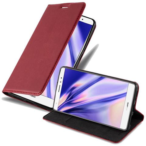 Custodia Compatibile Con Huawei Mate S In Rosso Mela - Coperchio Protettiva Con Chiusura Magnetica, Funzione Stand E Tasca Per Le Carte - Foto 1