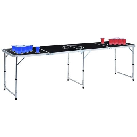 Tavolo Da Beer Pong Pieghevole Con Tazze E Palline 240 Cm - Foto 1
