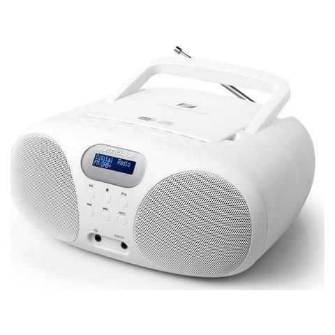 Md-208 Dbw Radio Portatile Dab + Fm Cd Bianco - Foto 1