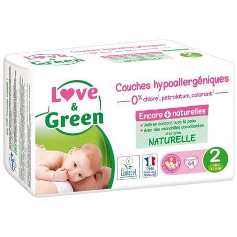 Pannolini Taglia 2 - Certificato Ecolabel E Ipoallergenico T2 X 44 (da 3 A 6 Chili) - Foto 1
