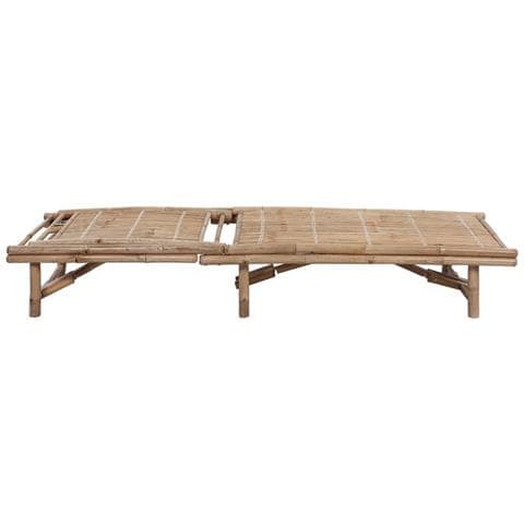 Lettino Prendisole da Giardino con Cuscino in Bambù - Foto 2