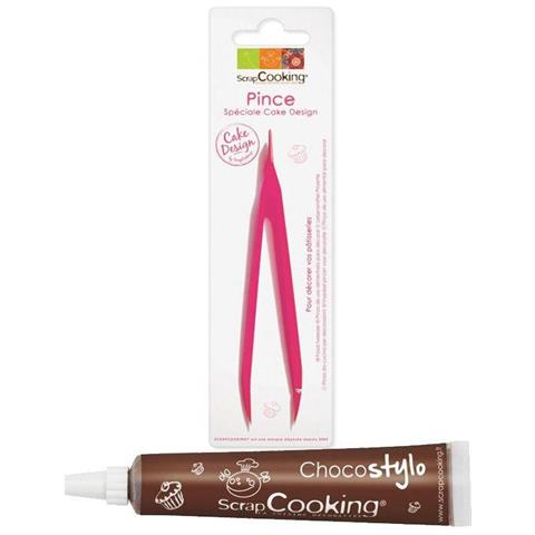 Pinza Da Cucina Per Decorazioni + Penna Alimentare Al Cioccolato - Foto 1