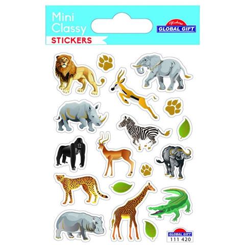 Adesivi - Animali Della Savana - 1,8 Cm - Foto 1