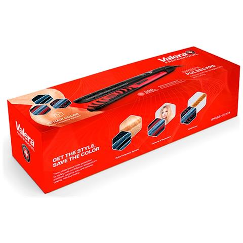 Piastra Capelli Swiss'X Pulsecare Digitale Rivestimento Ceramico con Tormalina Temperatura 5 Livelli da 120°C a 230°C Colore Nero - Foto 3