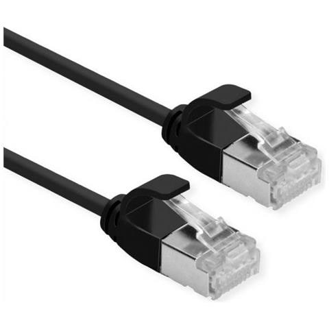 Roline 21.44.3353 Cavo Di Rete Nero 1 M Cat6a U /ftp (stp) - Foto 1