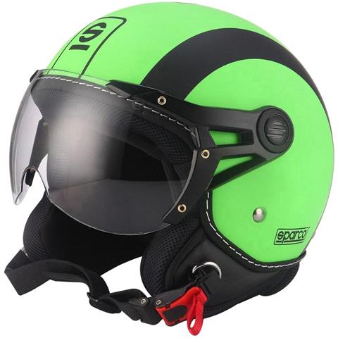 Casco Moto Sp501 Taglia Xl Con Visiera Antigraffio Verde E Nero - Foto 1