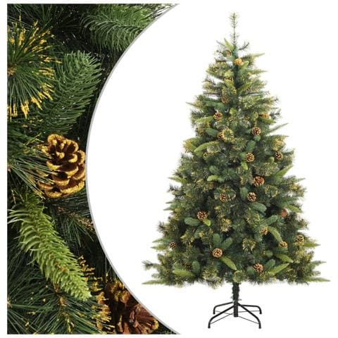 Albero Di Natale Artificiale Incernierato Con Pigne 240 Cm - Foto 1