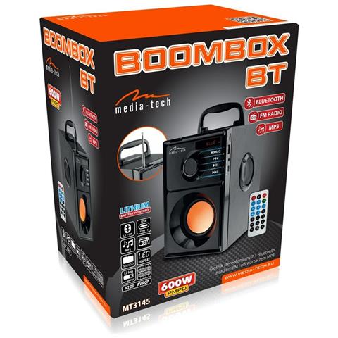 Altoparlante Bluetooth Media Tech Boombox Bt Mt3145 V2 Nero 600 W - Foto 1