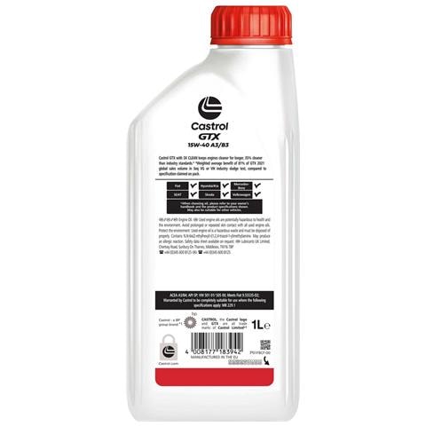 Olio Lubrificante Motore Auto Minerale Gtx 15w40 1l Oil - Foto 2