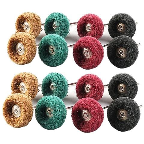 Set Di Accessori Per Trapano A Ruota Per Lucidatura Abrasiva Non Tessuta Da 20 Pezzi Multicolor - Foto 1