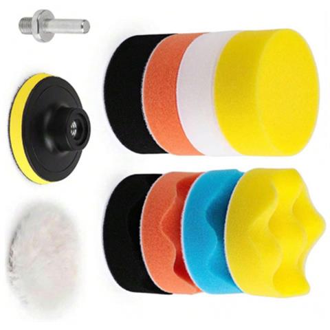 Kit Di Pulizia Spazzola Per Trapano Da 11 Pezzi Con Spugne Per Casa E Auto - Foto 4