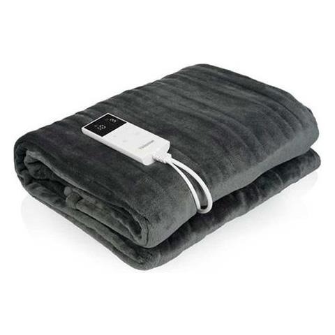 BW-4781 scaldaletto Coperta elettrica 80 W Grigio Tessuto felpato - Foto 1