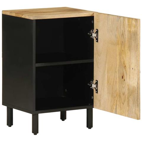 Mobile Da Bagno 38x33,5x58 Cm In Legno Massello Di Mango - Foto 2