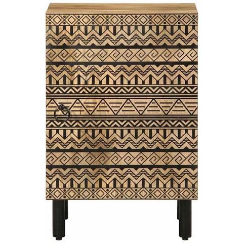 Mobile Da Bagno 38x33,5x58 Cm In Legno Massello Di Mango - Foto 3