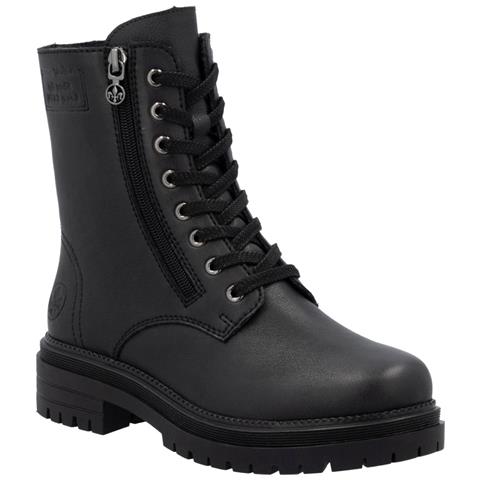 Black Casual Closed Ladies Mid Height Boots Stivaletti Pelle Scarpe Donna Nero Eu 36, Y3100-00 - Foto 1
