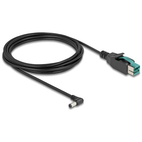 Cavo PoweredUSB maschio 12 V - DC 5,5 x 2,1 mm maschio ad angolo 3 m - Foto 2