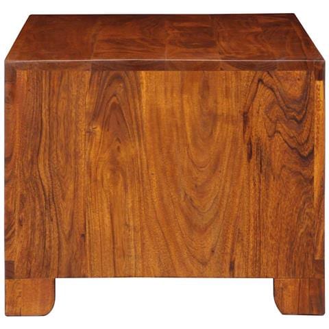 Tavolino Da Salotto 90x50x40 Cm In Legno Massello Di Acacia - Foto 3