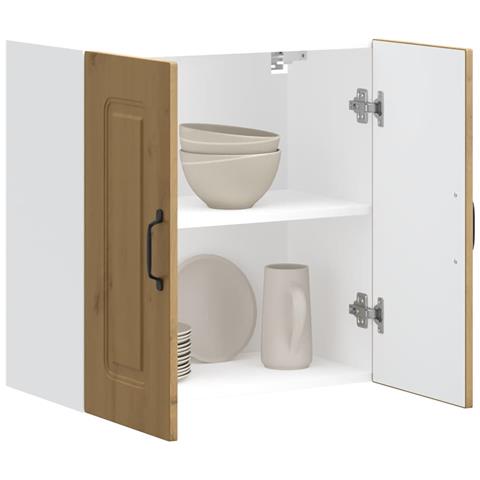 Pensile Da Cucina Kalmar Rovere Artigianale Legno Multistrato - Foto 1