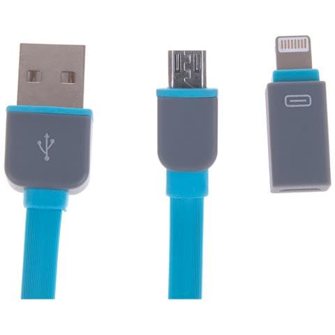 Dam Cavo Avvolgibile 2 In 1 4x1x12 Cm. Colore Blu - Foto 3