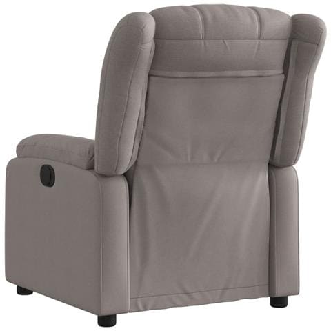 Poltrona Reclinabile In Tessuto Tortora - Foto 3