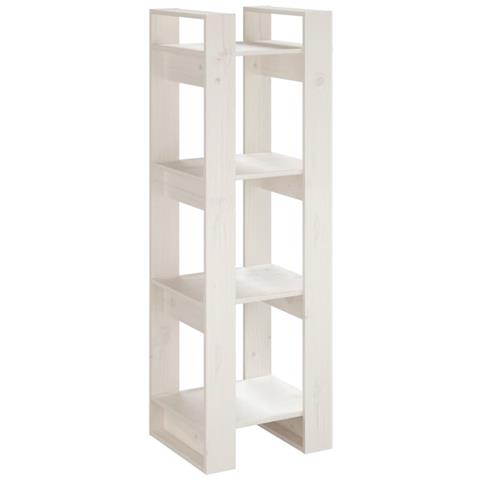 Lusso Casadino - Libreria/divisorio Bianco 41x35x125cm In Legno Massello Di Pino - Foto 1