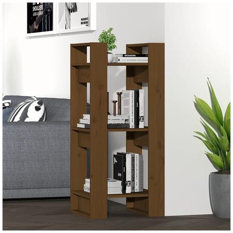 Lusso Casadino - Libreria/divisorio Ambra 41x35x91 Cm In Legno Massello - Foto 8