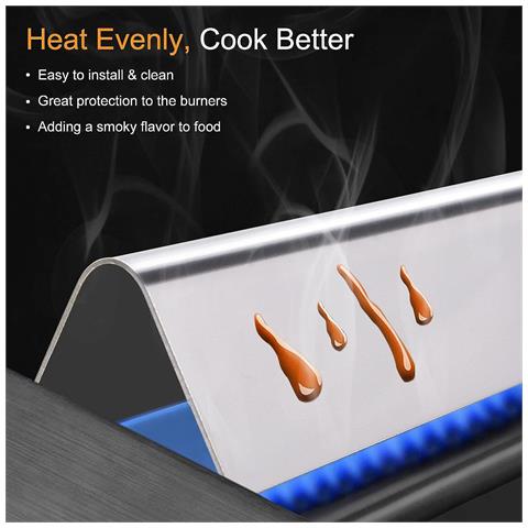 Piastre Riscaldanti Per Weber Spirit Serie 200 - Confezione Da 3, Argento - Foto 4