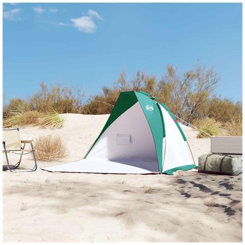 Tenda da Spiaggia Verde Mare 268x223x125 cm in Poliestere 185T - Foto 2