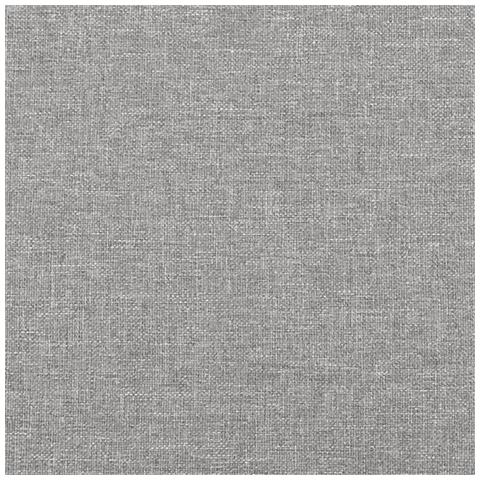 Giroletto a Molle con Materasso Grigio Chiaro 140x200cm Tessuto - Foto 9