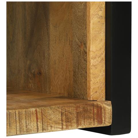 Cubo da Parete 55x35x40 cm Legno Massello di Mango - Foto 9