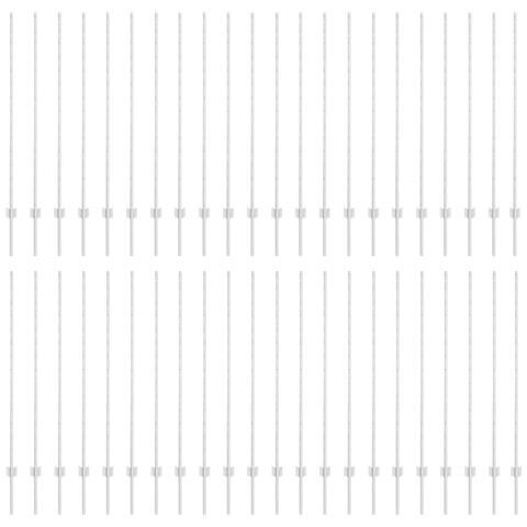 88 pcs Pali di Acciaio Argento U-Channel 180 cm - Foto 1