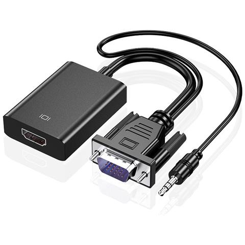 Convertitore Vga A Hdmi Standard: Trasmetti Video Hd 1080p Con Audio - Foto 1