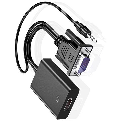 Convertitore Vga A Hdmi Standard: Trasmetti Video Hd 1080p Con Audio - Foto 2