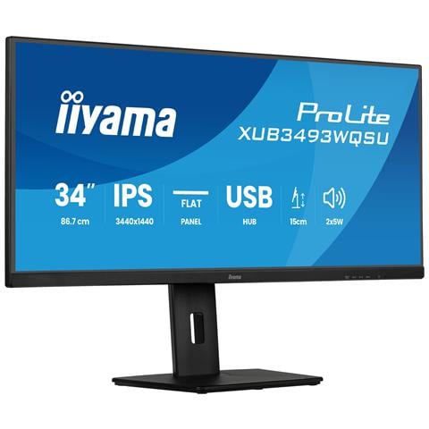 Monitor 34" LED IPS XUB3493WQSU-B6 UltraWide Quad HD Tempo di Risposta 1 ms - Foto 1