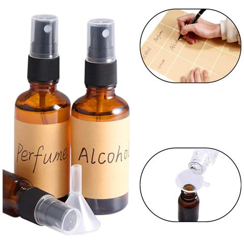 Flaconi Spray In Vetro 4x50 Ml E 4x10 Ml Con Imbuti Ed Etichette - Foto 2