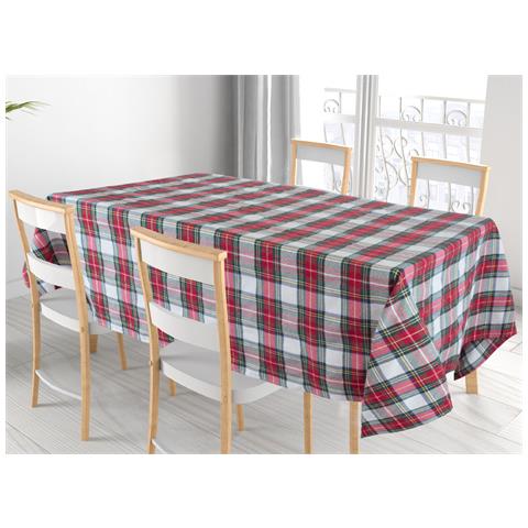 Tovaglia Natalizia Salotto Cucina Tessuto Miros Made Italy Disegno Edimburgo Rp 90x90 Edimburgo - Foto 1