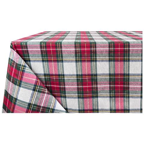 Tovaglia Natalizia Salotto Cucina Tessuto Miros Made Italy Disegno Edimburgo Rp 90x90 Edimburgo - Foto 5