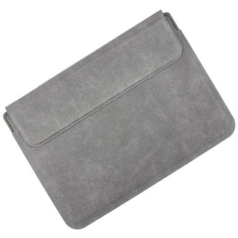 Custodia Grigia In Pelle Per Laptop 13 Pollici - Custodia Protettiva Con Supporto Di Raffreddamento, Compatibile Con Macbook, Dell, Lenovo E Altri Marchi - Foto 1