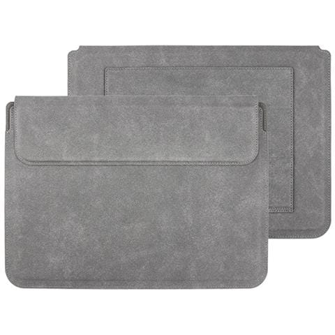 Custodia Grigia In Pelle Per Laptop 13 Pollici - Custodia Protettiva Con Supporto Di Raffreddamento, Compatibile Con Macbook, Dell, Lenovo E Altri Marchi - Foto 4