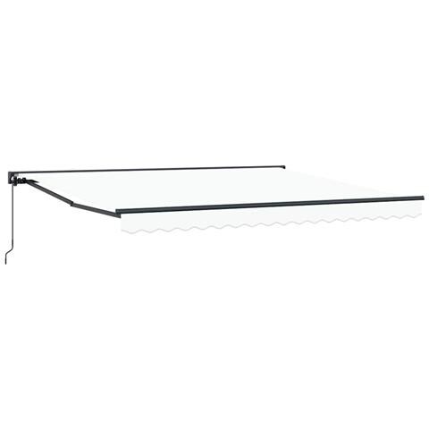 Tenda Retrattile Bianco 400x300 cm Tessuto - Foto 1