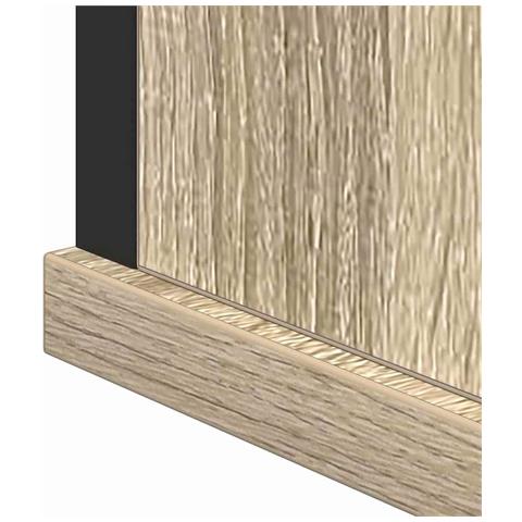 Set di mobili per il bagno con lo scaffale 3 pcs rovere sonoma - Foto 9