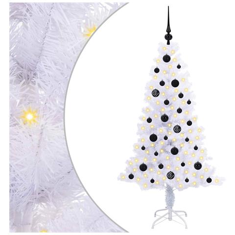 Albero di Natale artificiale Bianco 150 cm PVC e Acciaio - Foto 1